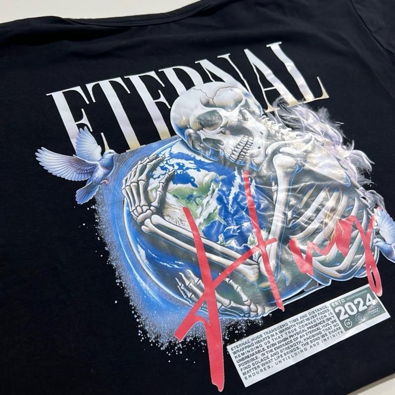 Blusa Oversized Streetwear Feminina Modelo Oversized Gola V Cor Preto