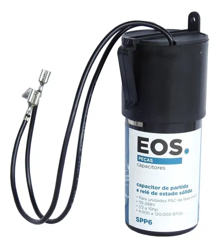 Kit Capacitor de Partida Compressor EOS (4.000 a 120.000btus) 1/2 a 10HP