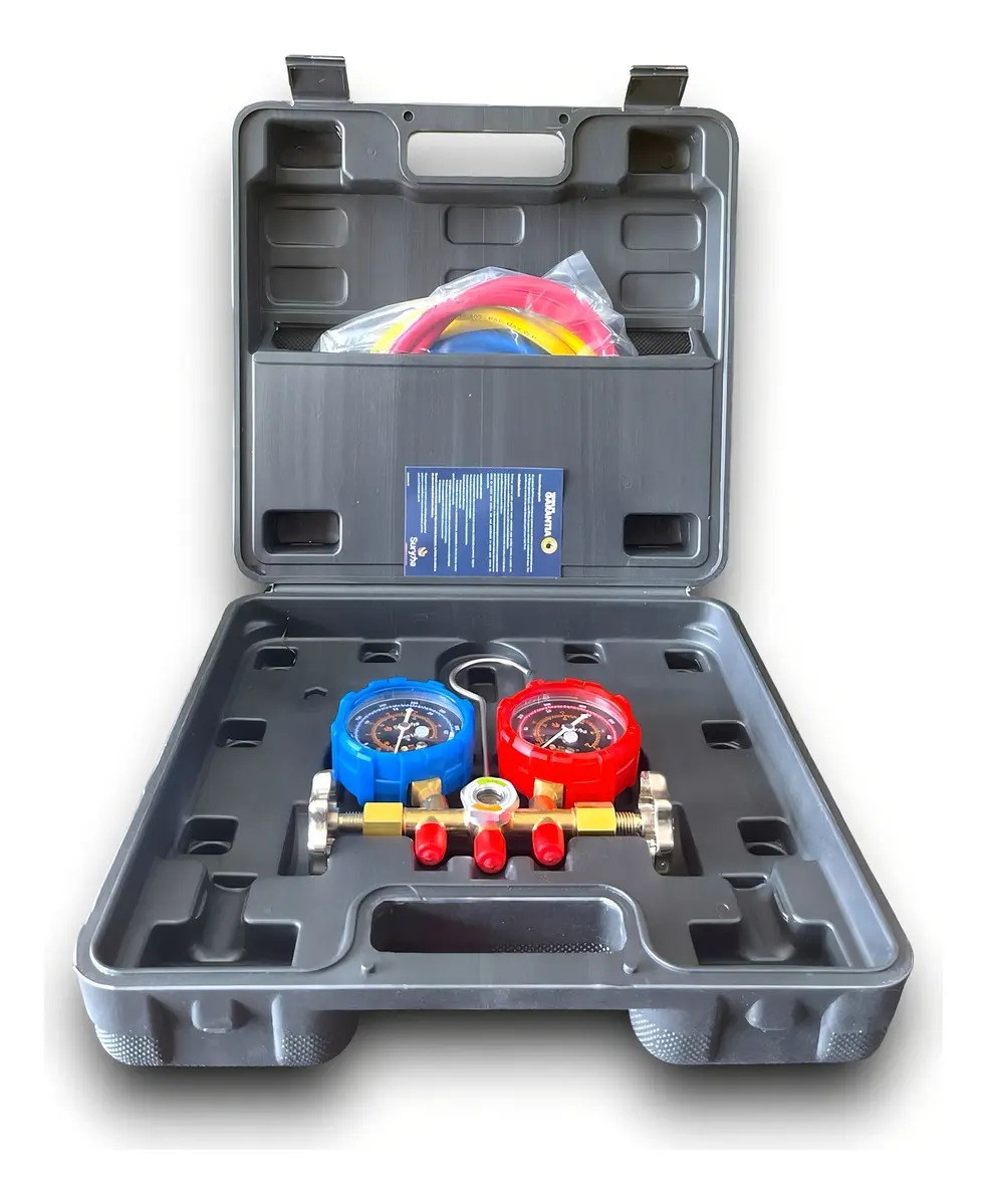 Kit Manifold Suryha e 3 Mangueiras 90cm C/Maleta