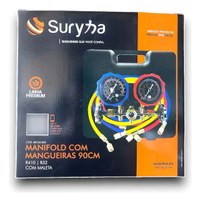 Kit Manifold Suryha e 3 Mangueiras 90cm C/Maleta