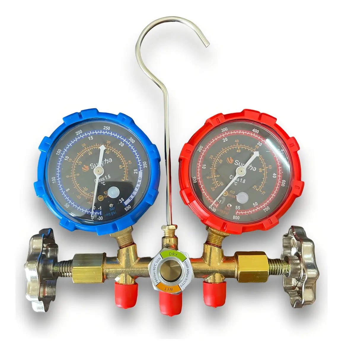 Kit Manifold Suryha e 3 Mangueiras 90cm C/Maleta