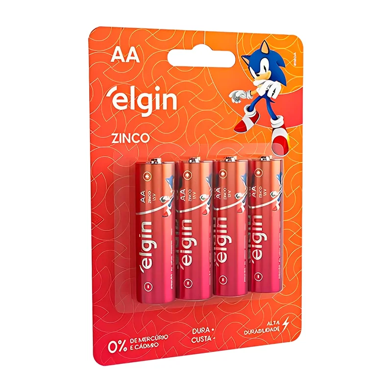 Kit Pilhas Palitos AAA (4 Pilhas)