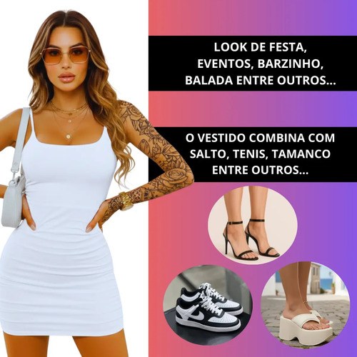 Vestido Tubinho Coladinho Modelador Moda Gringa Premium