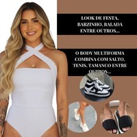 Body Multiforma Amarração Costa Nua Gringa Elegante Suplex