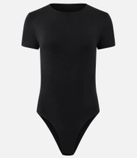 Body Feminino Manga Curta Modelador Elegante Suplex Premium