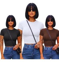 Cropped Feminino Baby Tee Over Algodão Manga Curta Casual