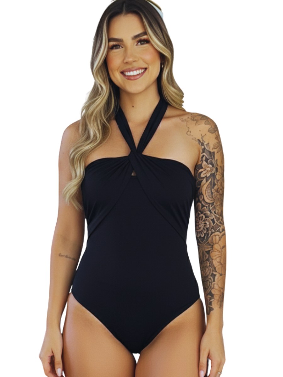 Body Feminino Tomara que Caia com Amarração Suplex Premium