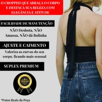 Cropped Feminino Multiformas Moda Gringa Blusinha Tendência