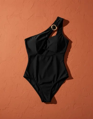 Body/maiô Ombro Único Modelador Afina Cintura Premium 1 Alça
