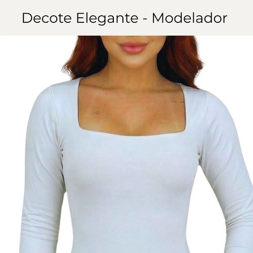 Body Feminino Manga Longa Segunda Pele Basico Elegante Luxo