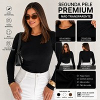 Blusa Feminina Segunda Pele Inverno Manga Longa Premium