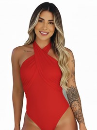 Body Feminino Tomara que Caia com Amarração Suplex Premium