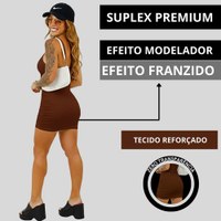 Vestido Tubinho Coladinho Modelador Moda Gringa Premium