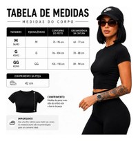 Cropped Baby Tee Feminina Blusa Básica Algodão Manga Curta