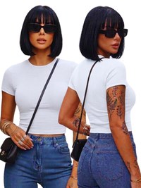 Cropped Feminino Basico Soltinho Confortável Academia Moda