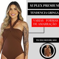 Body Feminino Varias Formas Basico Elegante Suplex Power