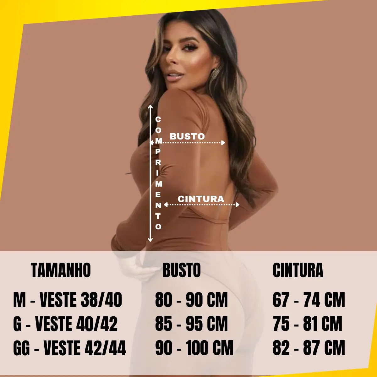 Body Feminino Elegante Manga Longa Costa Aberta Suplex Luxo