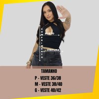 Cropped Feminino Multiforma Elegante Moda Gringa Suplex Luxo