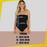Body Feminino Multiformas Elegante Modelador Suplex Power
