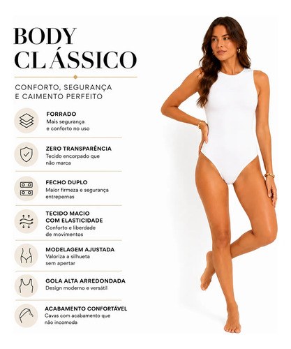 Body Feminino Regata Alça Larga Modelador Suplex Premium