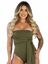 Body Feminino Tomara que Caia com Amarração Suplex Premium