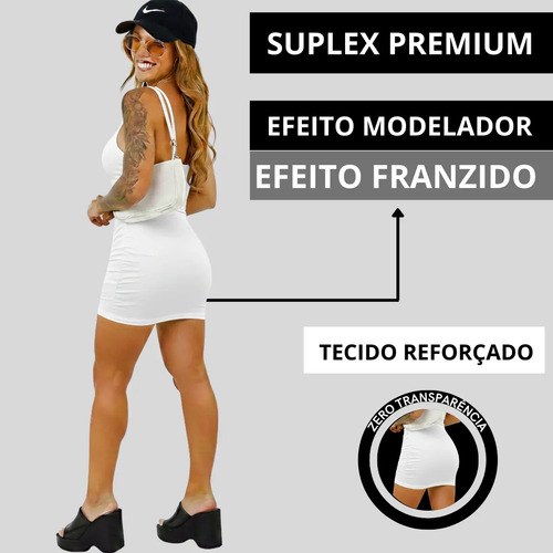 Vestido Tubinho Coladinho Modelador Moda Gringa Premium