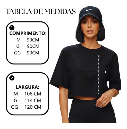 Kit 3 Cropped Feminino Basico Elegante Soltinho Moda Premium