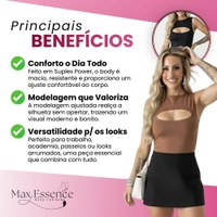 Kit 3 Body Regata Decote Básico Collant Suplex Alça Larga