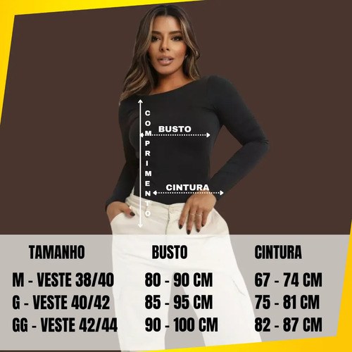 Body Feminino Modelador Manga Longa Costa Nua Moda Premium