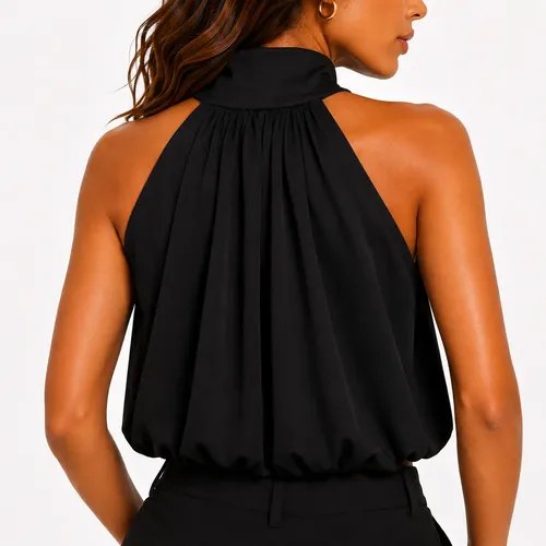 Cropped Balonê Suplex Premium Elegância Conforto Uma Peça