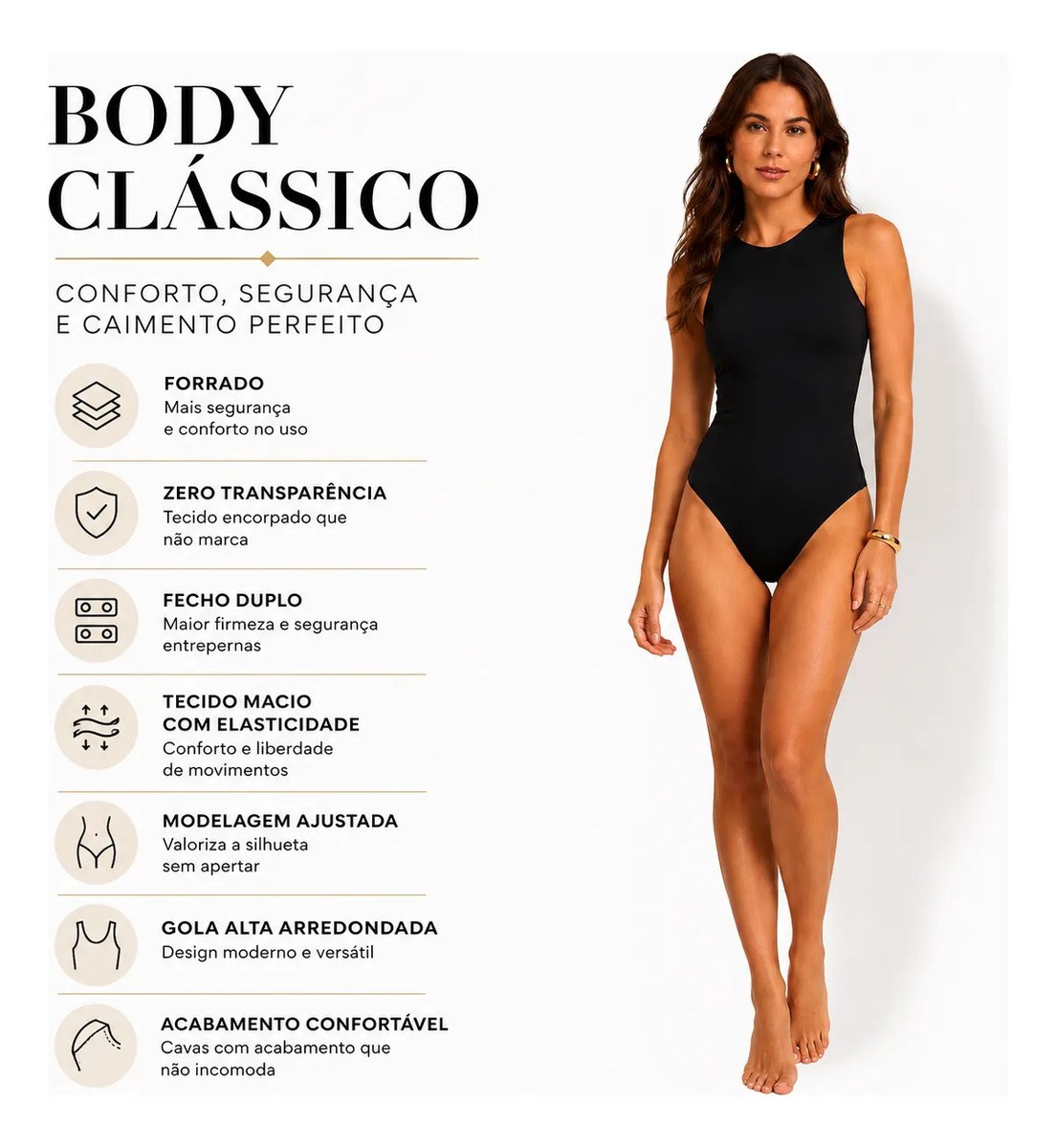 Kit 2 Body Feminino Regata Básico Clássico Suplex
