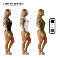 Kit 3 Body Feminino Básico Modelador Polimicro Confortável