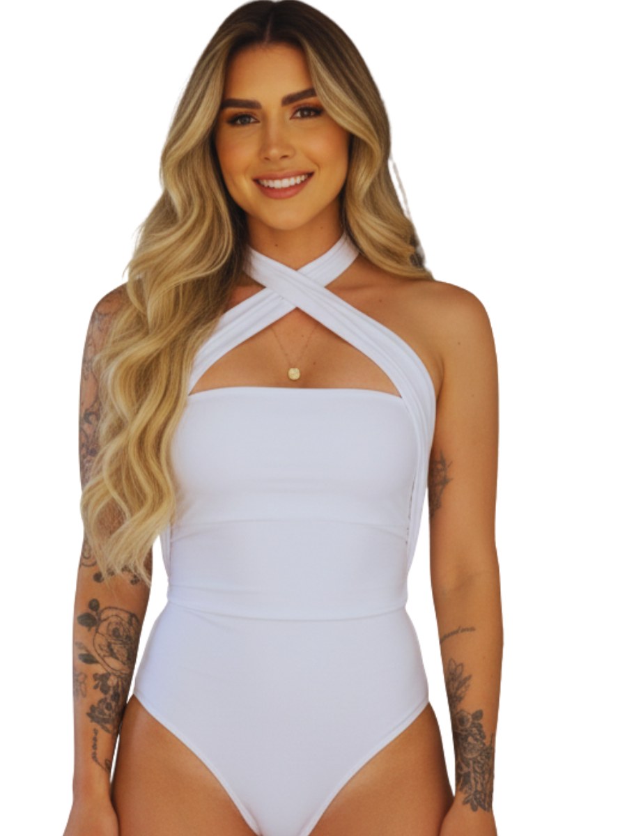 Body Feminino Tomara que Caia com Amarração Suplex Premium