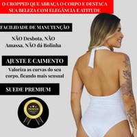 Body Multiforma Amarração Costa Nua Gringa Elegante Suplex